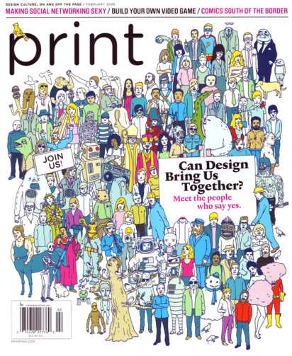 Print-Cover "There's something to be said about the tangible form of printed matter... (INTERVIEW) // PRINT MAG, 2009