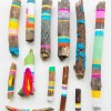 painted driftwood.