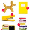 colorful office supplies.