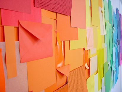 colorful art installation