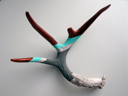 painted antler painted antler