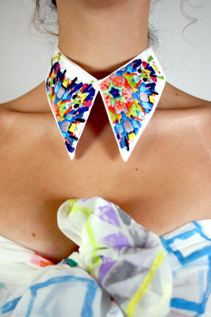 embroidered collar embroidered collar