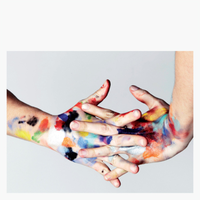 painted hand 2 painted hand
