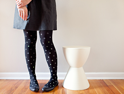 DIY polka dot tights
