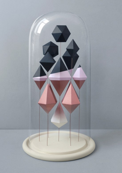 geometric paper sculptures geometric paper sculptures