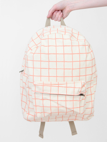 grid patterned backpack grid patterned backpack