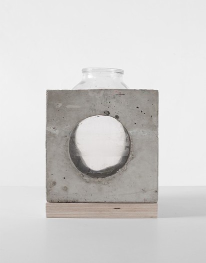 concrete vase