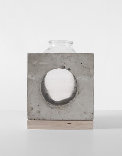 concrete vase concrete vase